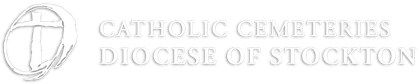 Catholic Cemeteries Diocese of stockton logo - footer